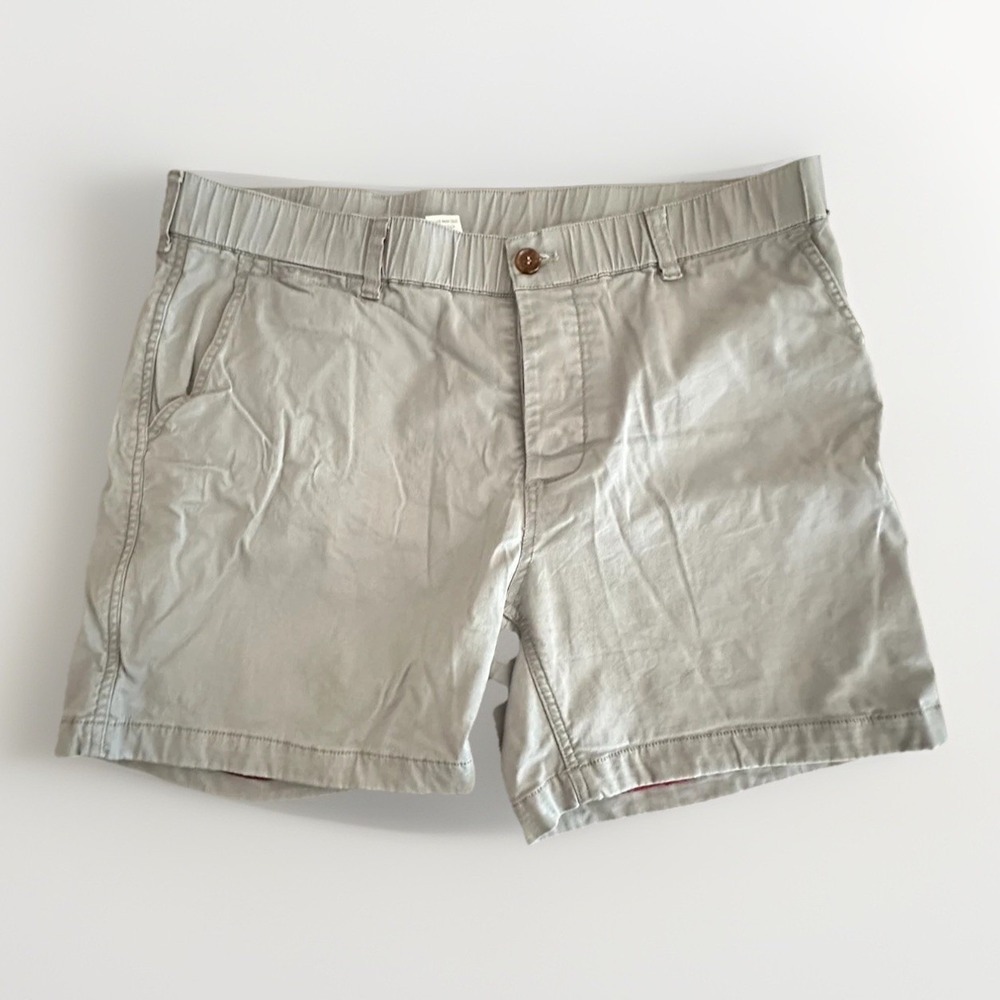Woof Shorts Mens Large Gray Commando Freeball Chino Mesh Lined Preppy
